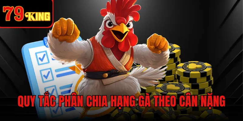 Quy tắc phân chia hạng gà theo cân nặng